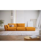 Canapé Droit Clau 4 places jaune - 286x100x85 cm