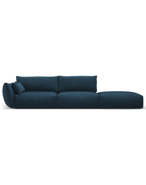 Canapé Droit Clau 4 places bleu roi - 286x100x85 cm