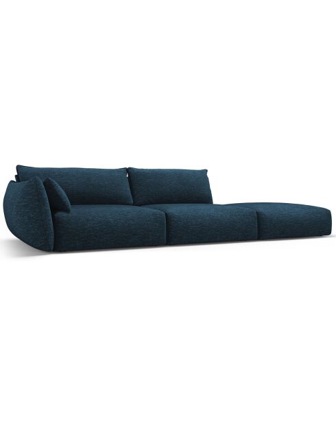 Canapé Droit Clau 4 places bleu roi - 286x100x85 cm
