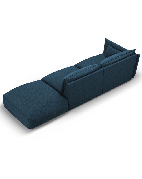 Canapé Droit Clau 4 places bleu roi - 286x100x85 cm