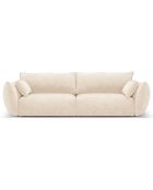 Canapé Clau 3 places beige clair - 208x100x85 cm