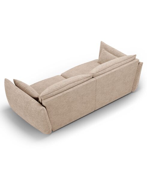 Canapé Clau 3 places beige - 208x100x85 cm