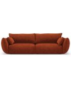 Canapé Clau 3 places terracotta - 208x100x85 cm