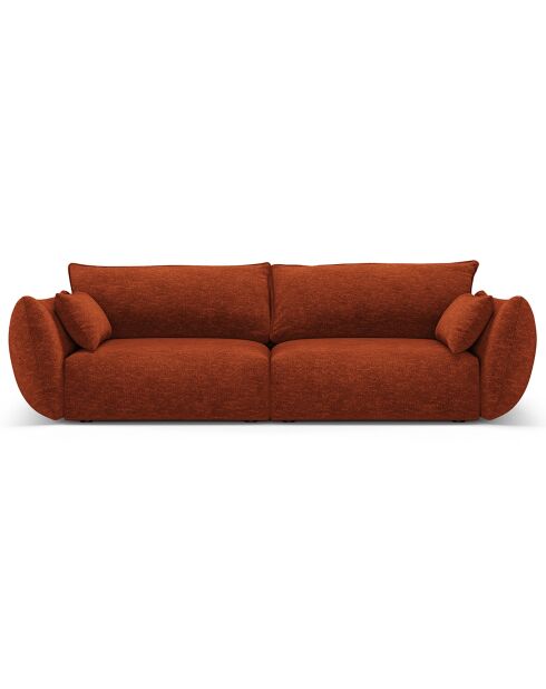 Canapé Clau 3 places terracotta - 208x100x85 cm