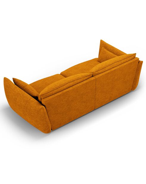 Canapé Clau 3 places jaune - 208x100x85 cm