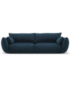 Canapé Clau 3 places bleu roi - 208x100x85 cm