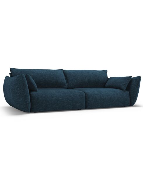 Canapé Clau 3 places bleu roi - 208x100x85 cm
