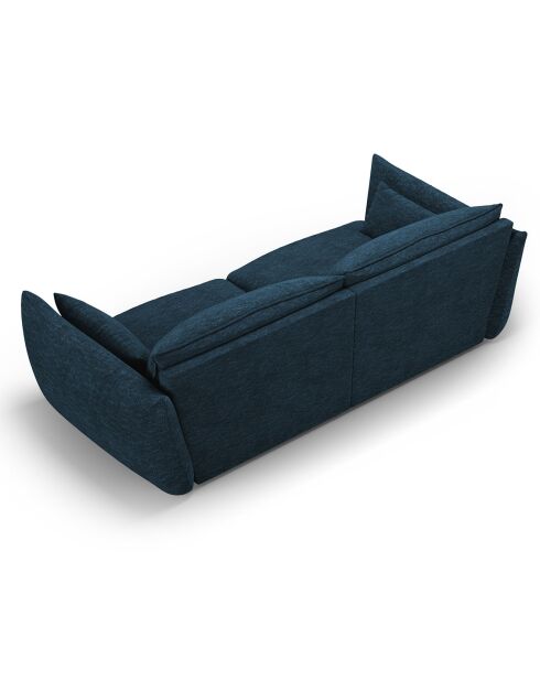 Canapé Clau 3 places bleu roi - 208x100x85 cm