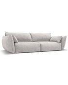 Canapé Clau 3 places gris clair - 208x100x85 cm