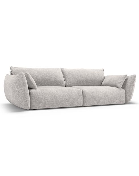 Canapé Clau 3 places gris clair - 208x100x85 cm
