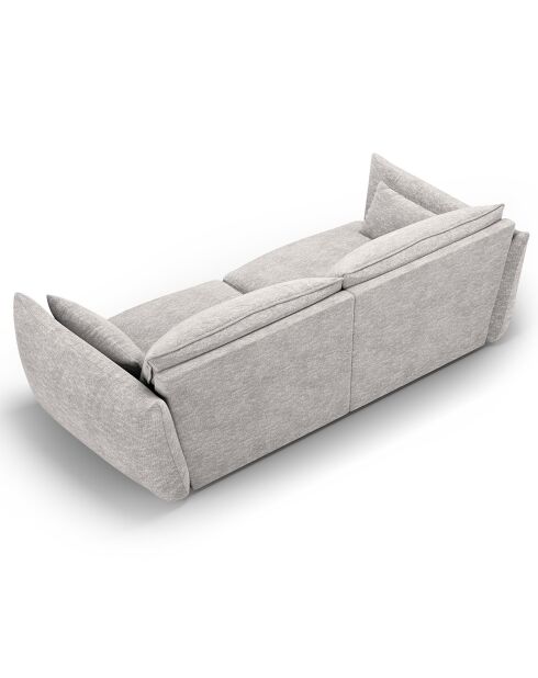 Canapé Clau 3 places gris clair - 208x100x85 cm