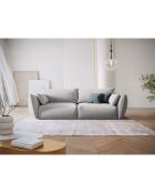 Canapé Clau 3 places gris clair - 208x100x85 cm