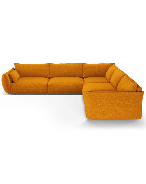 Canapé d'angle Symétrique Clau 7 places jaune - 286x286x85 cm