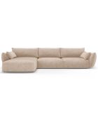 Canapé d'angle Gauche Clau 4 places beige - 300x166x85 cm