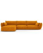 Canapé d'angle Gauche Clau 4 places jaune - 300x166x85 cm