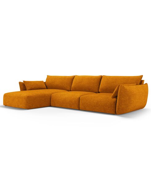 Canapé d'angle Gauche Clau 4 places jaune - 300x166x85 cm