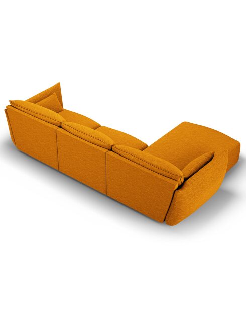 Canapé d'angle Gauche Clau 4 places jaune - 300x166x85 cm