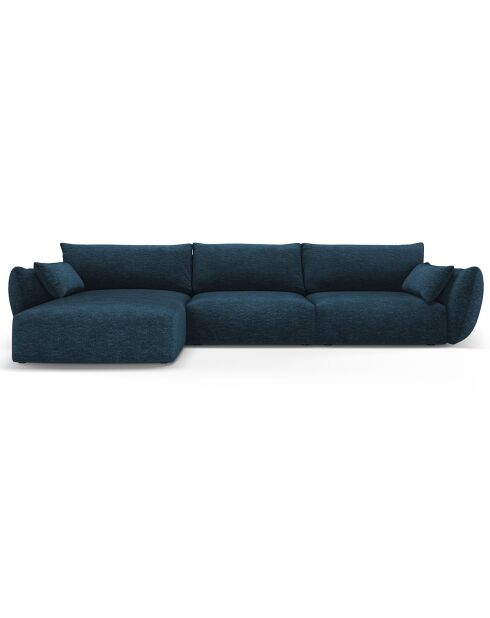 Canapé d'angle Gauche Clau 4 places bleu roi - 300x166x85 cm