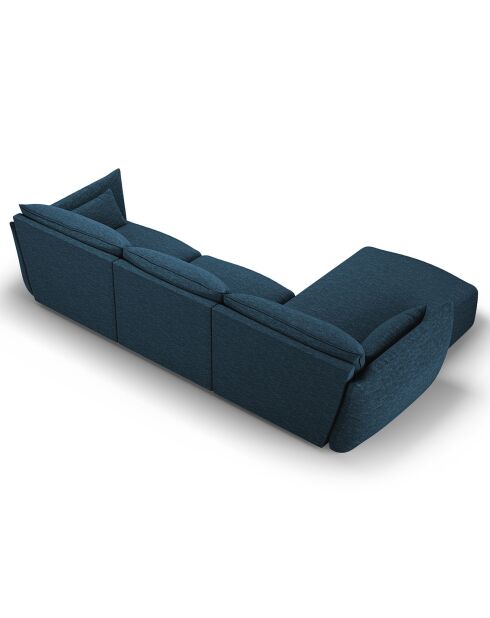 Canapé d'angle Gauche Clau 4 places bleu roi - 300x166x85 cm