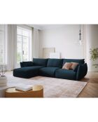 Canapé d'angle Gauche Clau 4 places bleu roi - 300x166x85 cm