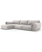 Canapé d'angle Gauche Clau 4 places gris clair - 300x166x85 cm