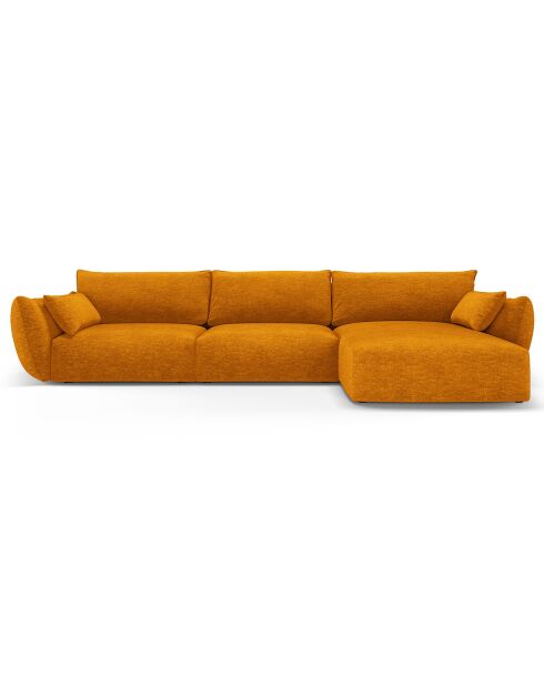 Canapé d'angle Droit Clau 4 places jaune - 300x166x85 cm