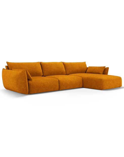 Canapé d'angle Droit Clau 4 places jaune - 300x166x85 cm