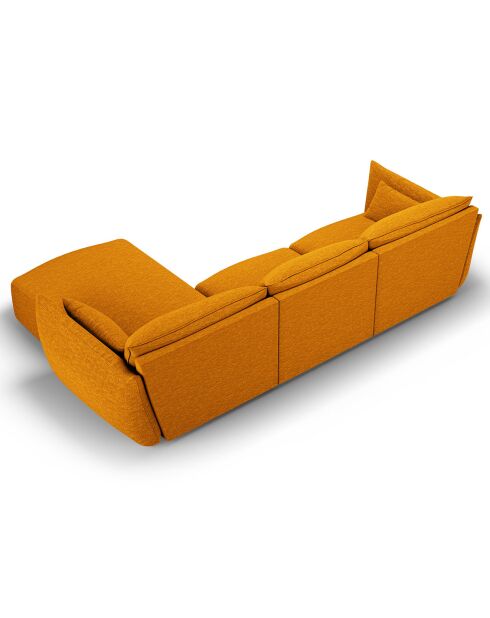Canapé d'angle Droit Clau 4 places jaune - 300x166x85 cm