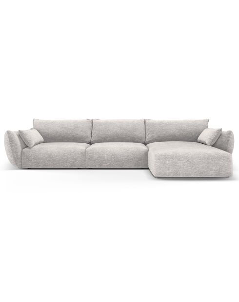 Canapé d'angle Droit Clau 4 places gris clair - 300x166x85 cm