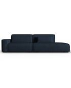 Canapé modulable Gauche Lina 3 places bleu foncé - 274x117x78 cm