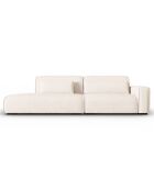 Canapé modulable Droit Lina 3 places beige clair - 274x117x78 cm