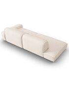 Canapé modulable Droit Lina 3 places beige clair - 274x117x78 cm