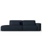 Canapé modulable Droit Lina 3 places bleu foncé - 274x117x78 cm