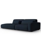 Canapé modulable Droit Lina 3 places bleu foncé - 274x117x78 cm