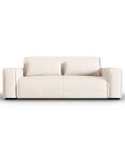 Canapé modulaire Lina 3 places beige clair - 192x117x78 cm