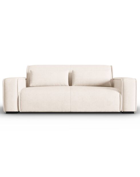 Canapé modulaire Lina 3 places beige clair - 192x117x78 cm