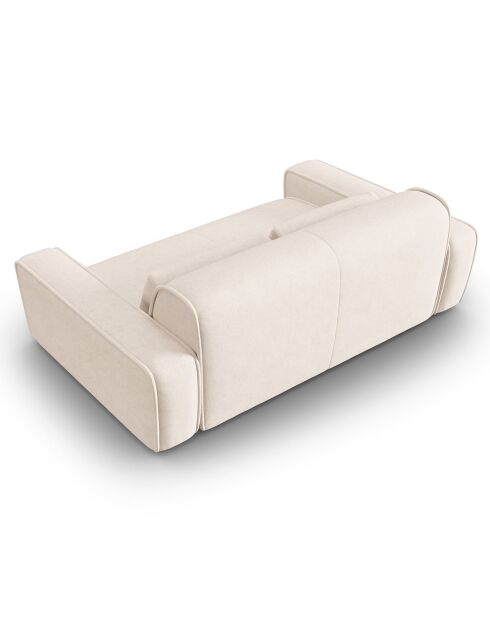 Canapé modulaire Lina 3 places beige clair - 192x117x78 cm