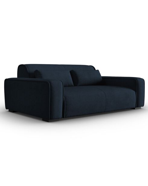 Canapé modulaire Lina 3 places bleu foncé - 192x117x78 cm