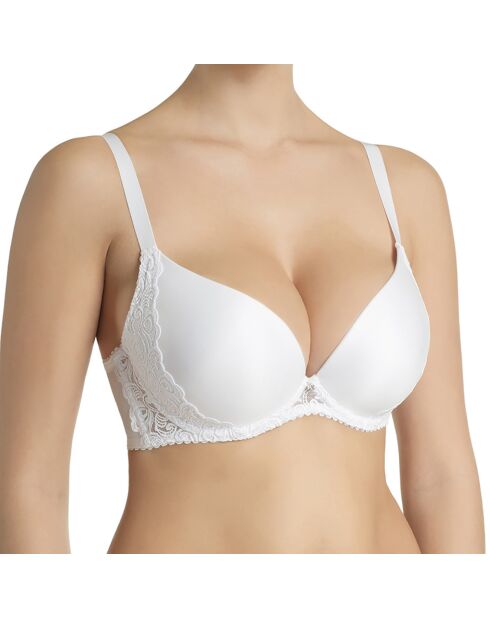 Soutien-gorge Push-Up avec armatures et bonnets moulés Evelen blanc