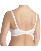 Soutien-gorge Push-Up avec armatures et bonnets moulés Evelen blanc