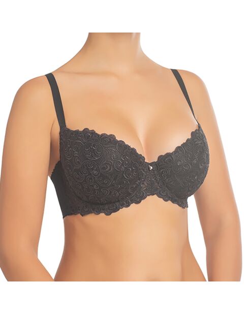 Soutien-gorge avec armatures rembourré Evelen noir