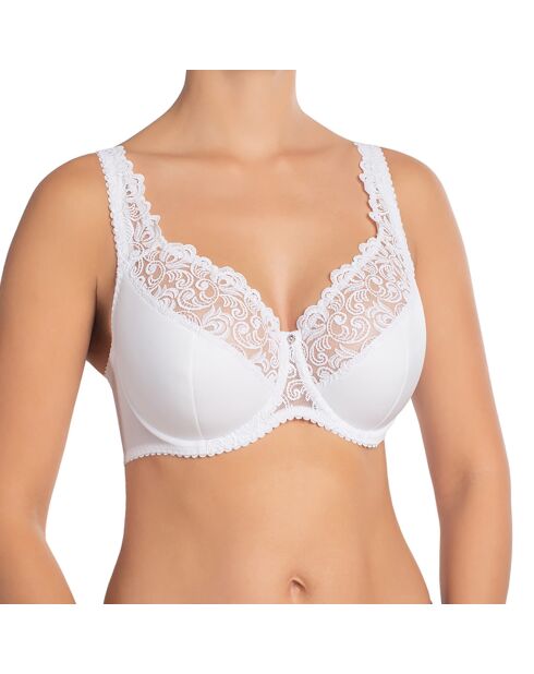 Soutien-gorge avec armatures demi-coussinets Evelen blanc