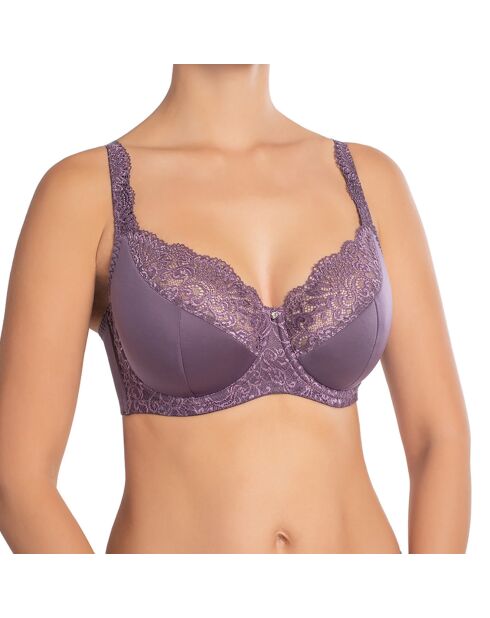 Soutien-gorge semi-encombré avec armature Viktoria violet