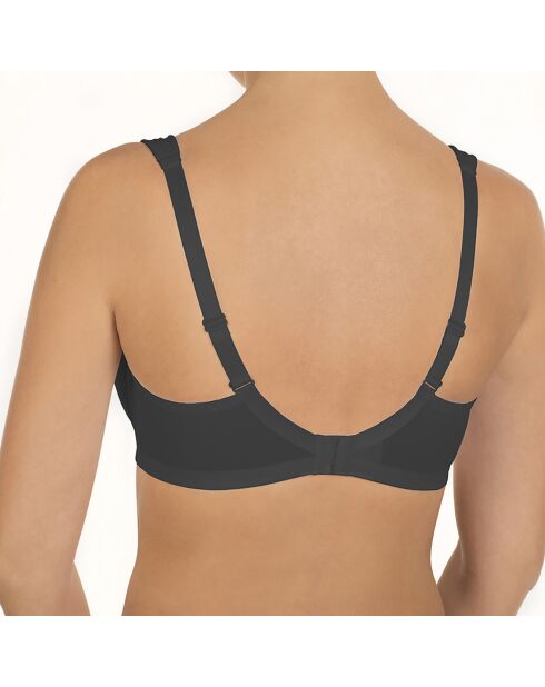 Schwarzer Softcup-BH Viktoria mit Bügeln
