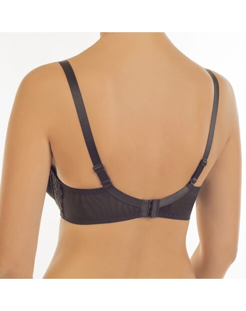 Soutien-gorge Push-Up avec armatures et bonnets en gel moulé Viva noir
