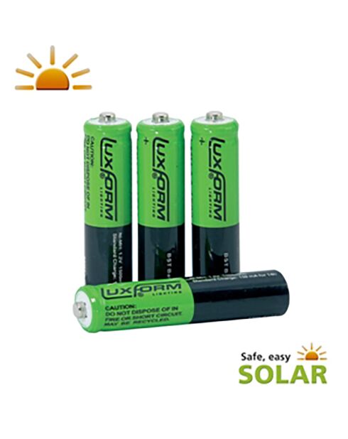 4 mehrfarbige 800 Mah NiMH AAA-Batterien, wiederaufladbar