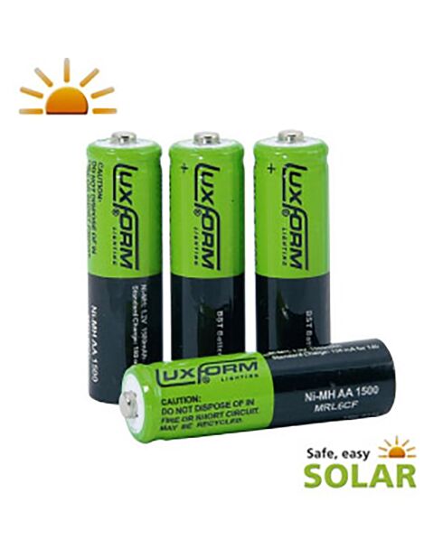4 meerkleurige oplaadbare NiMH-batterijen van 800 mAh