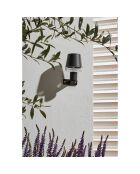 3 Appliques murales solaires Cala d'Or noires - 8x8x13.5 cm