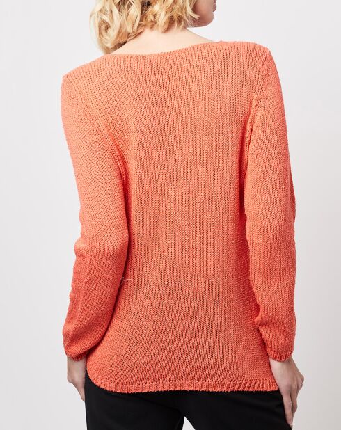 Pull en Soie & Laine mélangés Manette sorbet