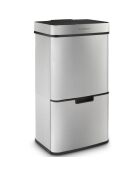 42+11+11L grauer Sortierbehälter — 42x31,5x78,5 cm